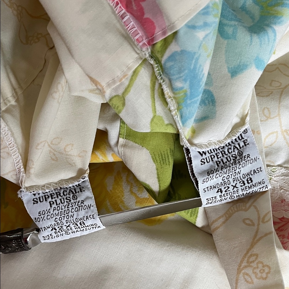 Vintage Floral Contry Cottage Wamsutta Supercale Plus sheet set twin - Picture 6 of 16
